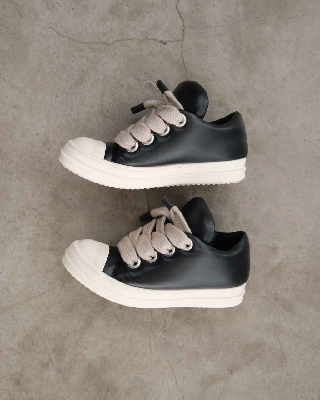Rick Owens Jumble Lace Padded Sneakers