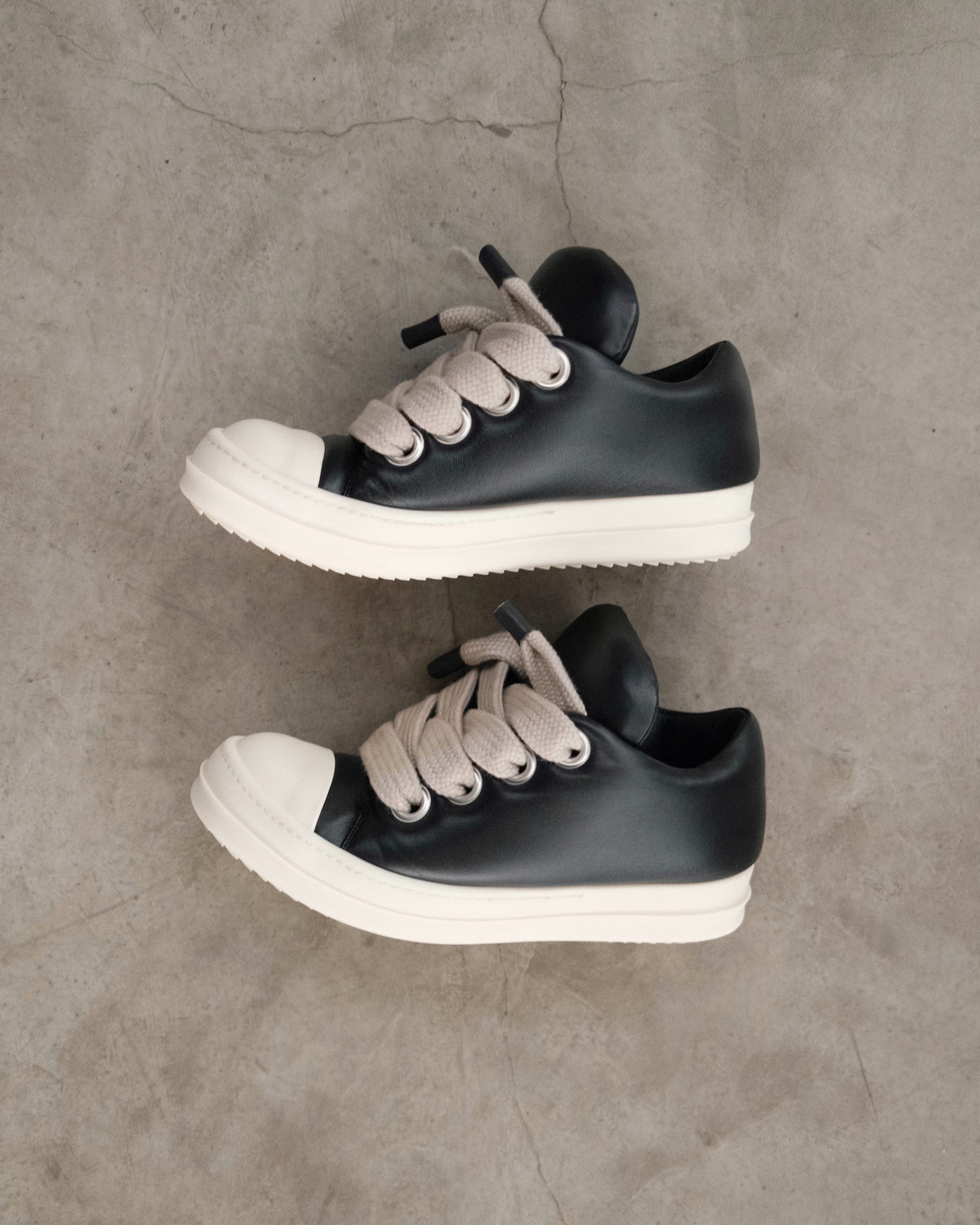 Rick Owens Jumble Lace Padded Sneakers