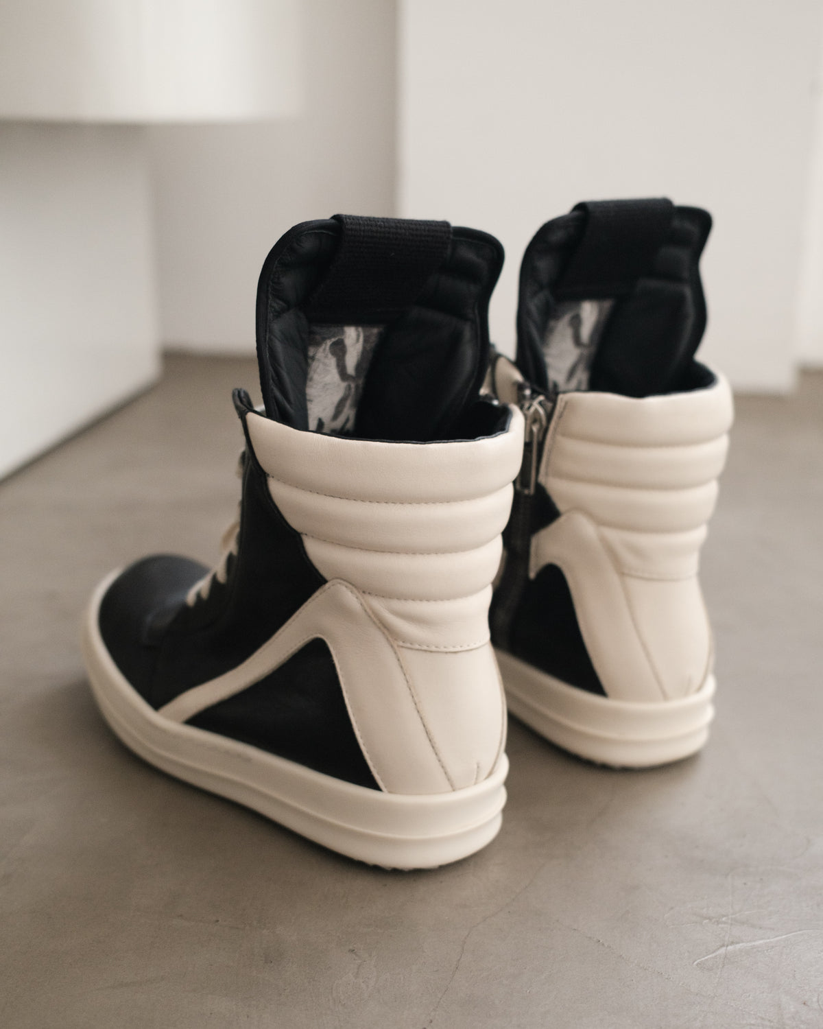 RICK OWENS SS23 Geobasket Sneakers