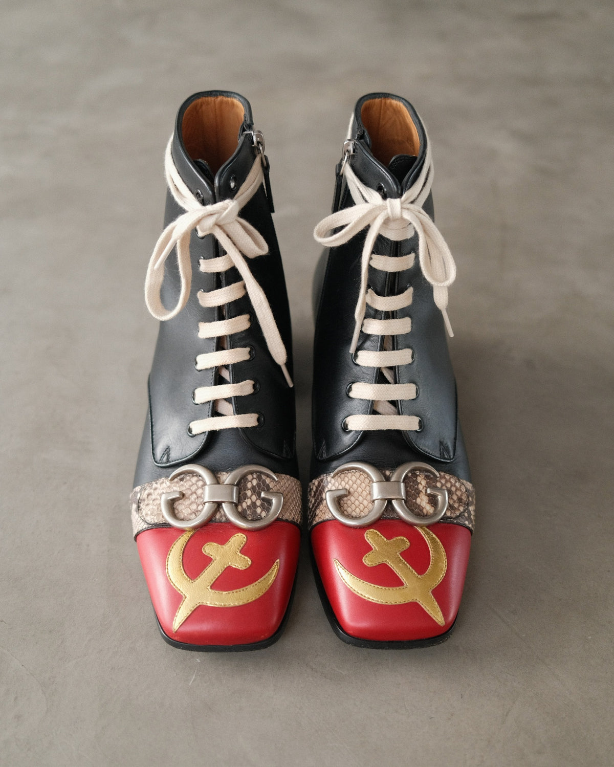 FW17 USSR Cirano Lux Boots by Alessandro Michele