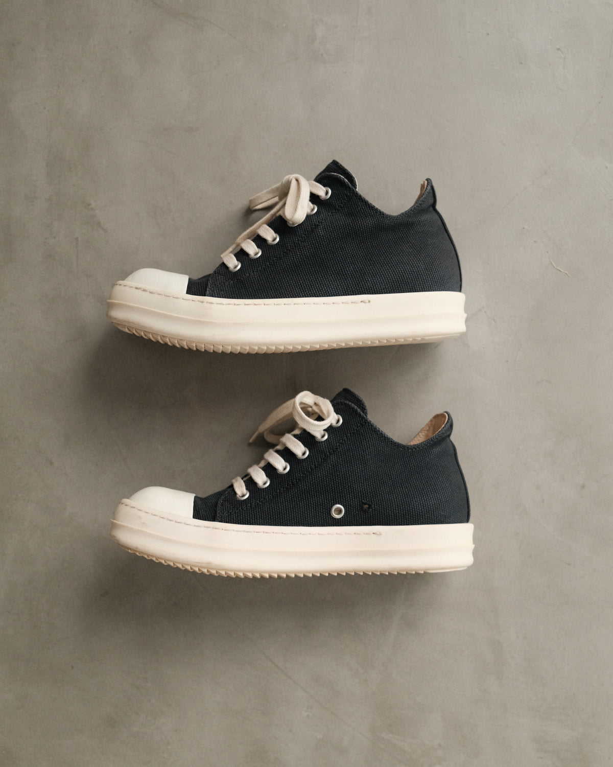 Rick Owens Drkshdw Canvas Low-top Ramones