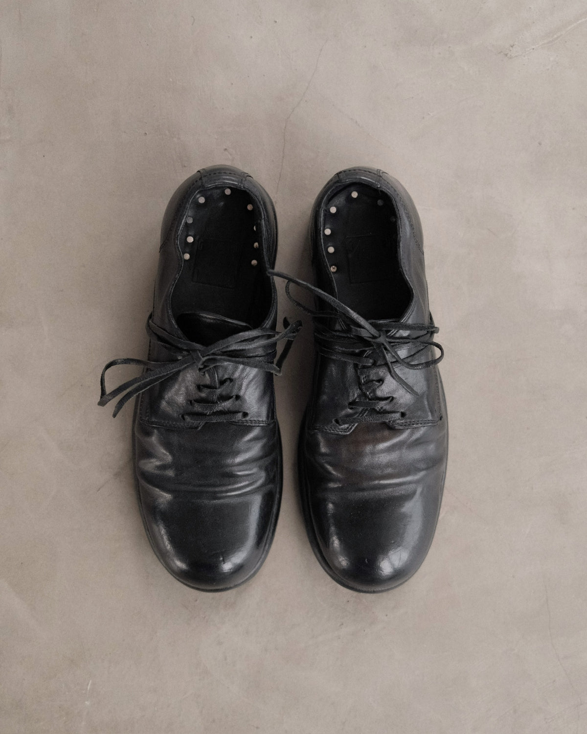 GUIDI 992 Leather Derby Shoes