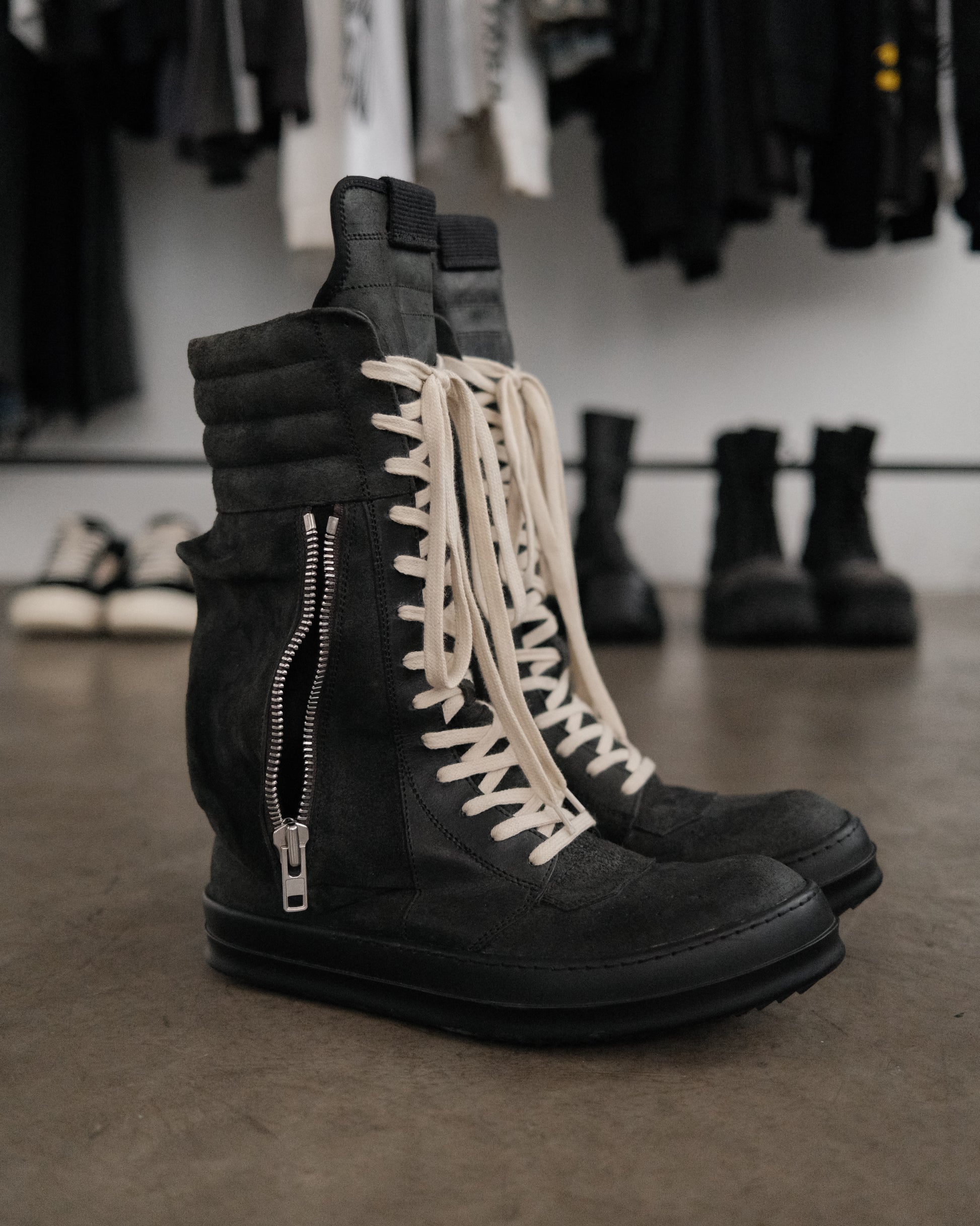 RICK OWENS FW15 Archived Cargo Basket Boots