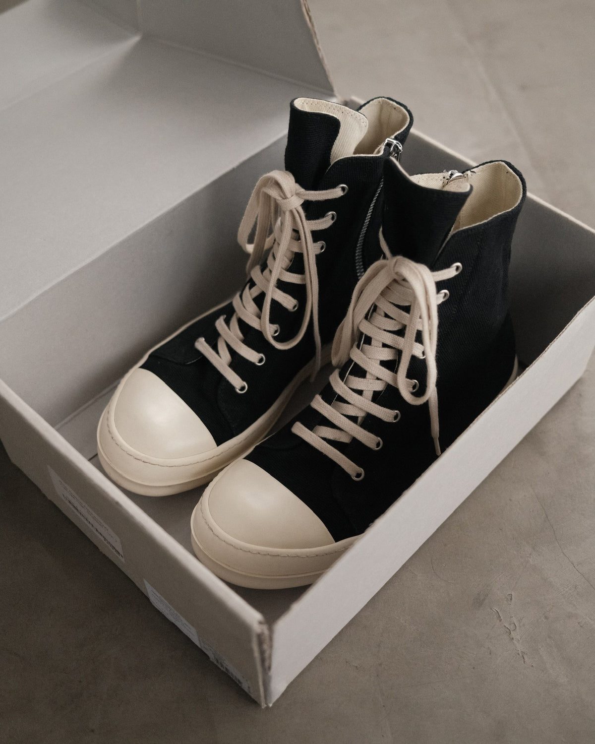 RICK OWENS Drkshdw Canvas Ramones