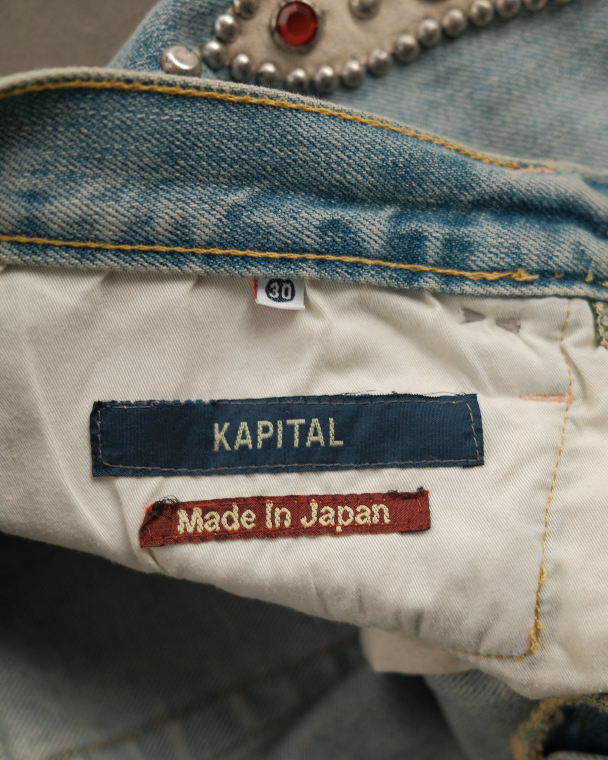 KAPITAL Kountry Gemstone Jewels Denim Jeans