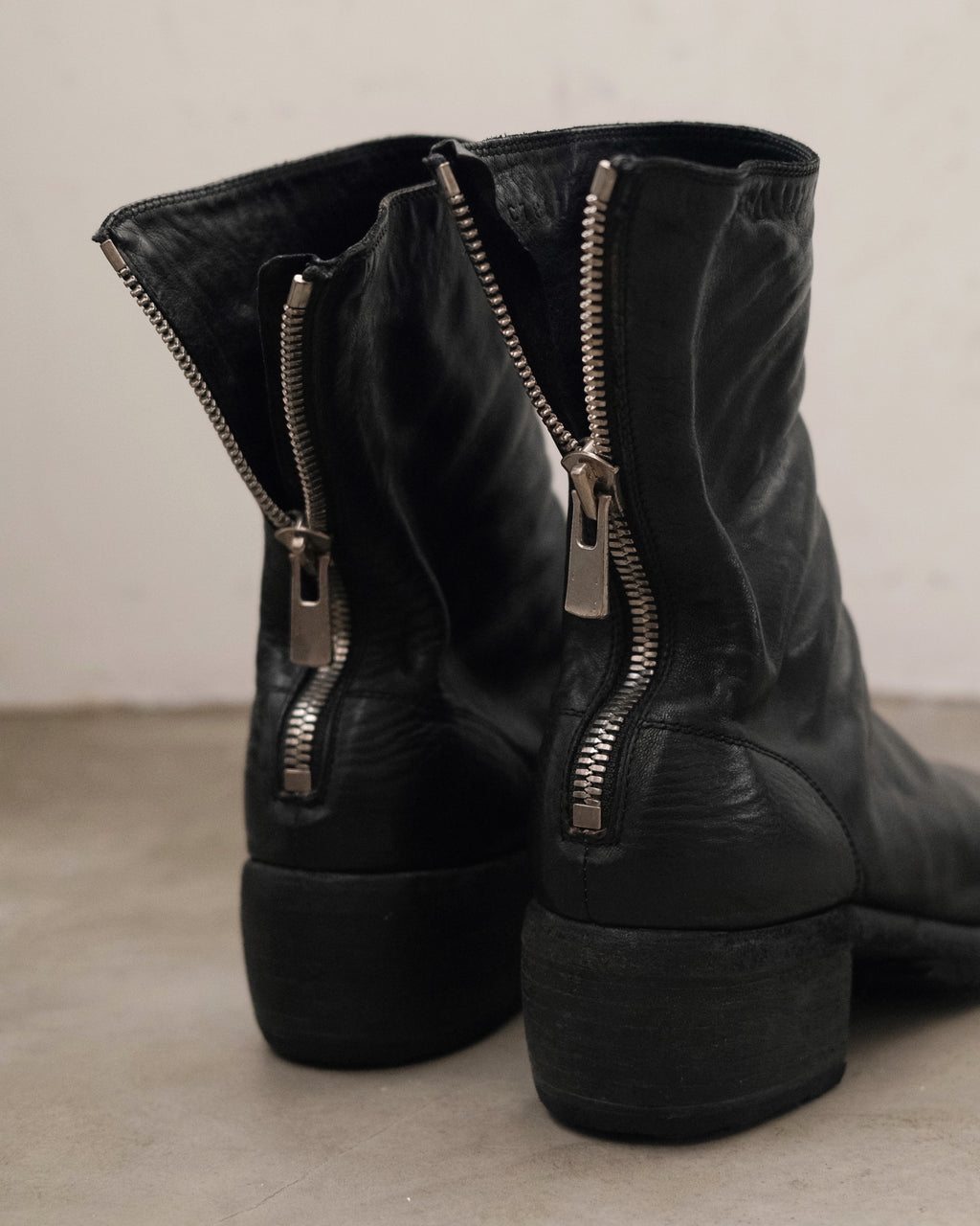 GUIDI 788z Leather Back Zip Boots