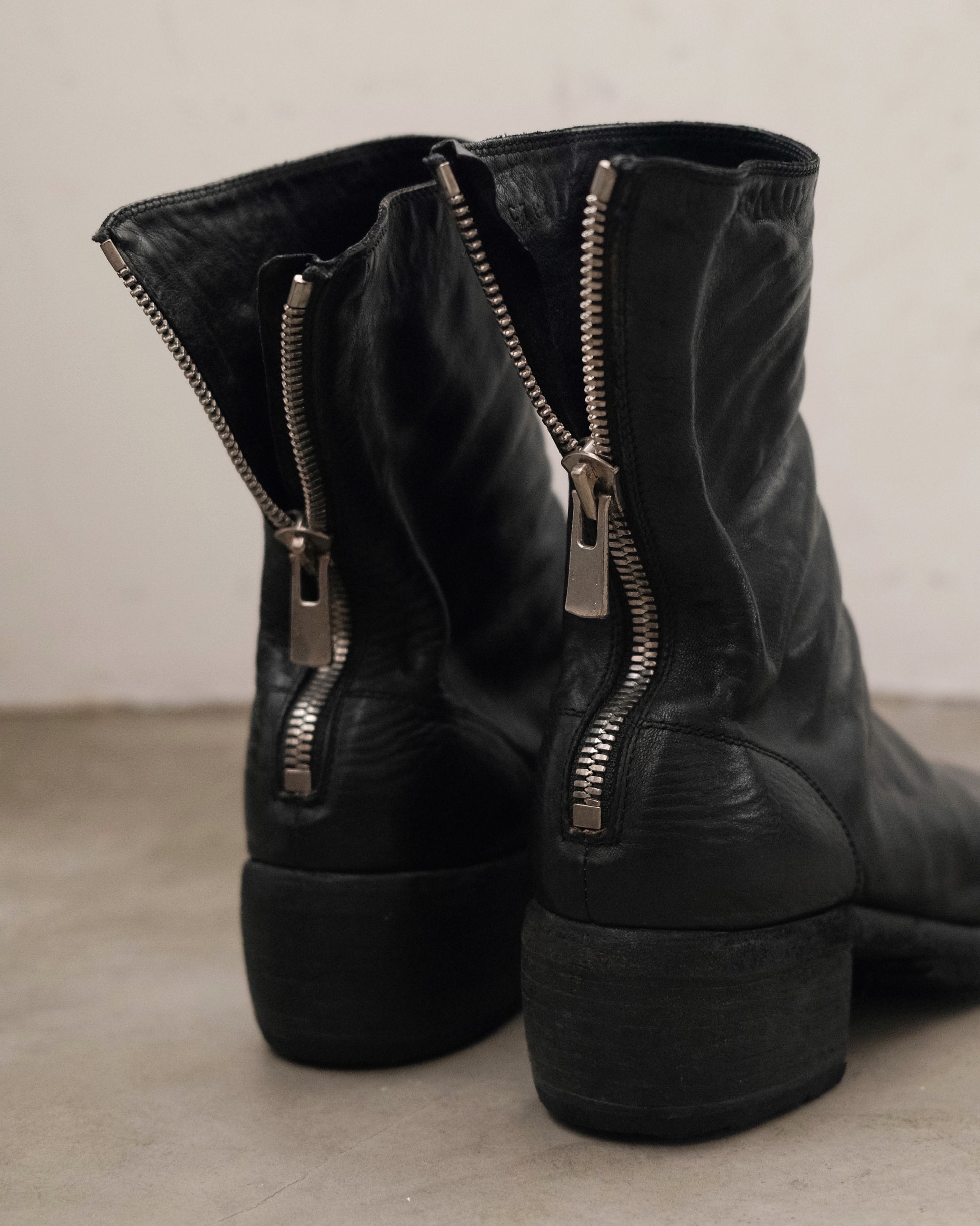 GUIDI 788z Leather Back Zip Boots