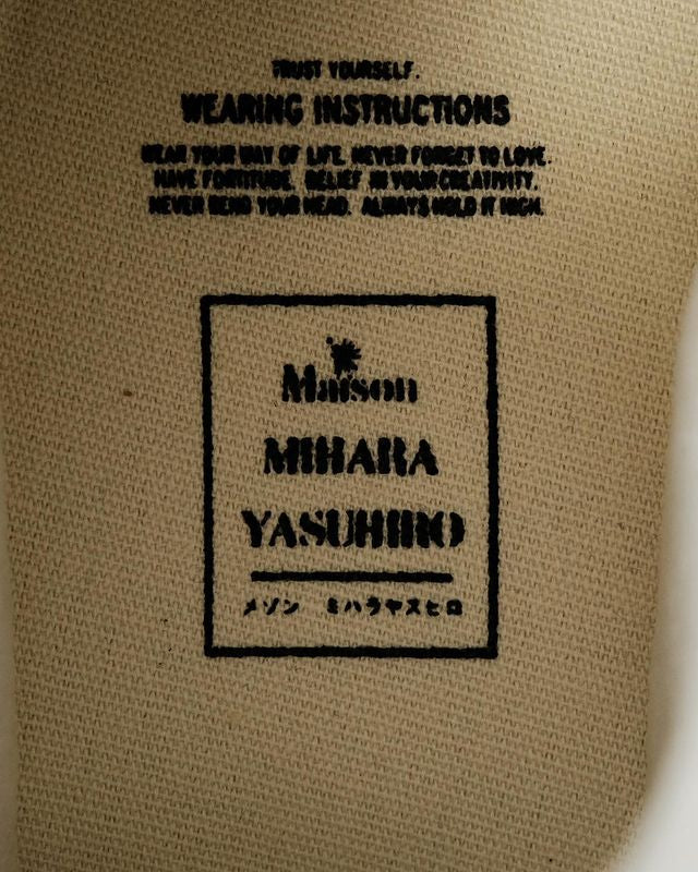 MAISON MIHARA YASUHIRO Peterson OG Sole Canvas Low