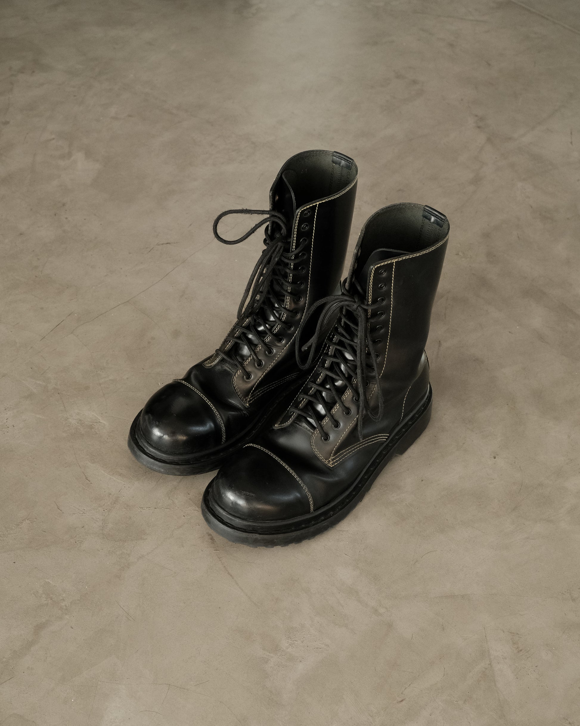 BALENCIAGA Lace Up Boots