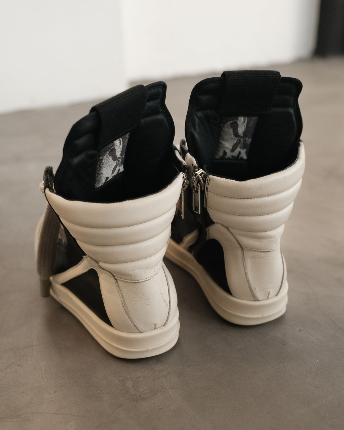 RICK OWENS SS22 Geobasket Jumbo Laces