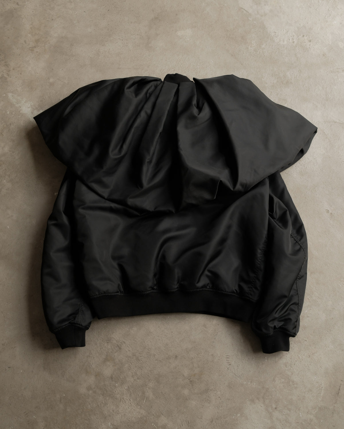 RAF SIMONS AW22 "BOMBER WITH COUTURE DRAPE"