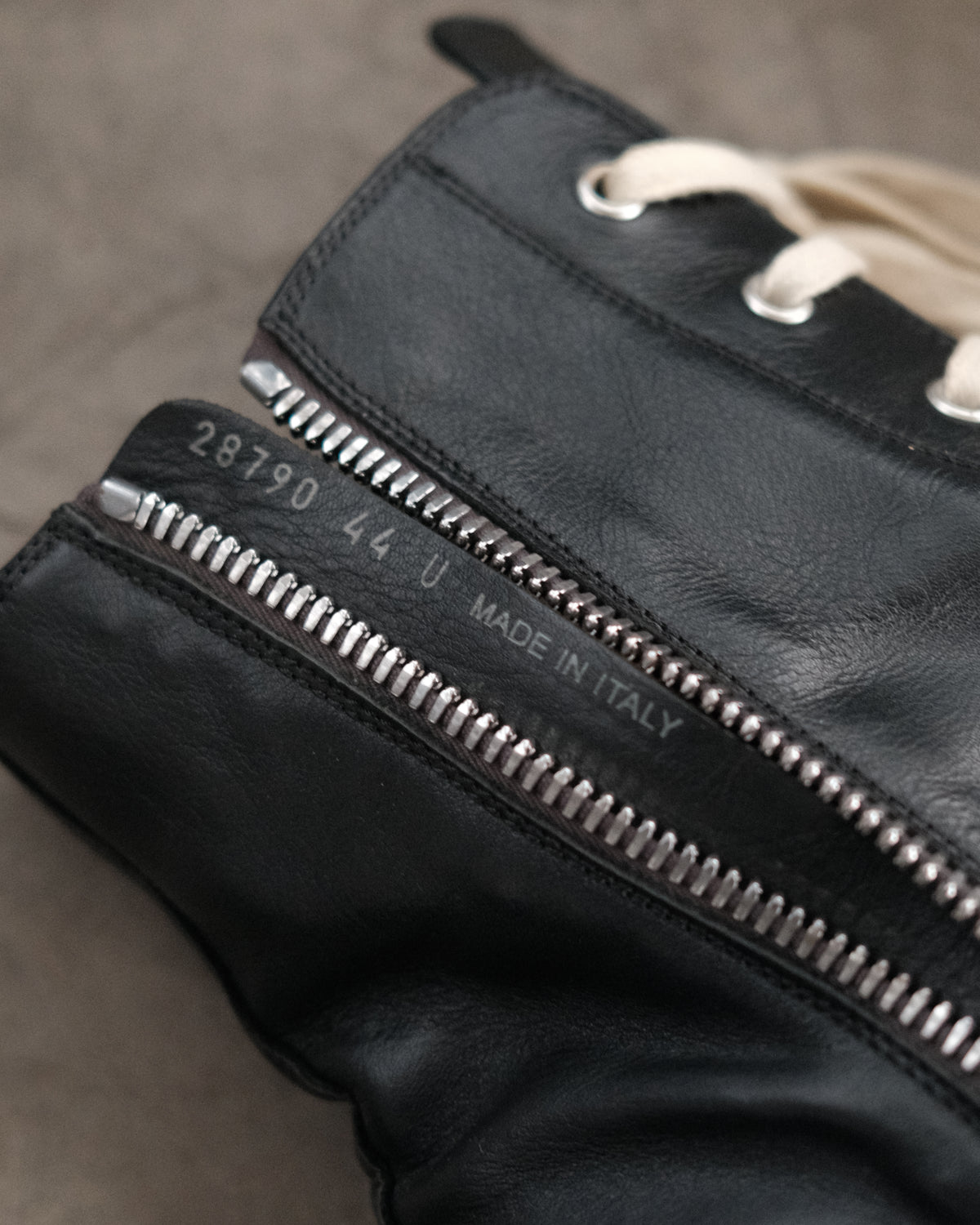 Rick Owens FW23 Mainline Ramones Sneakers.