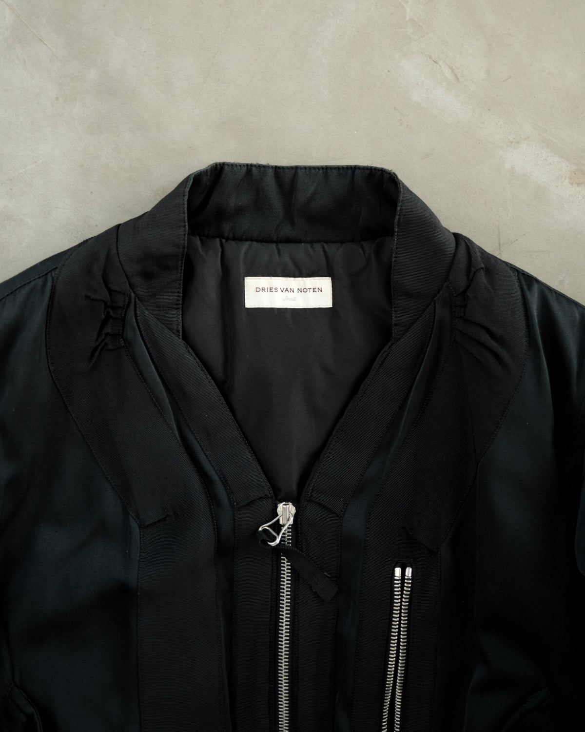 FW14 DRIES VAN NOTEN Back Zip Bomber.