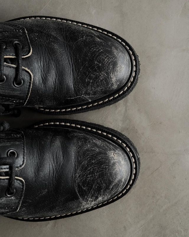MAISON MARGIELA FW17 Distressed Derby Shoes.