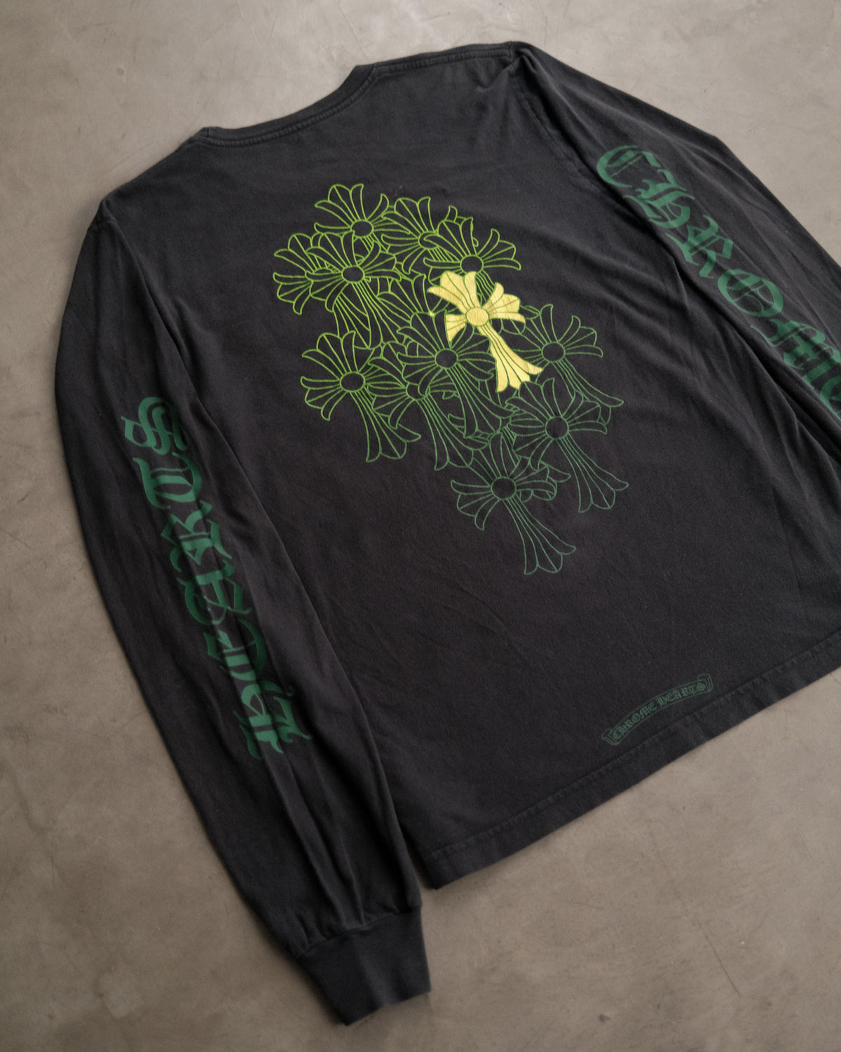 CHROME HEARTS Cemetery Back Print Long Sleeve