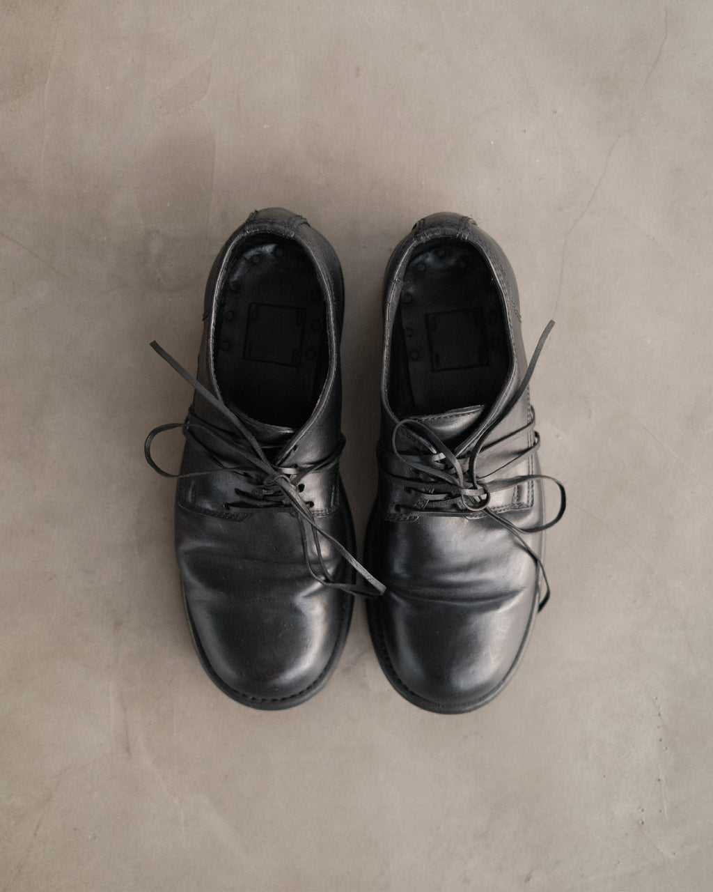 GUIDI 992 Leather Derby Shoes