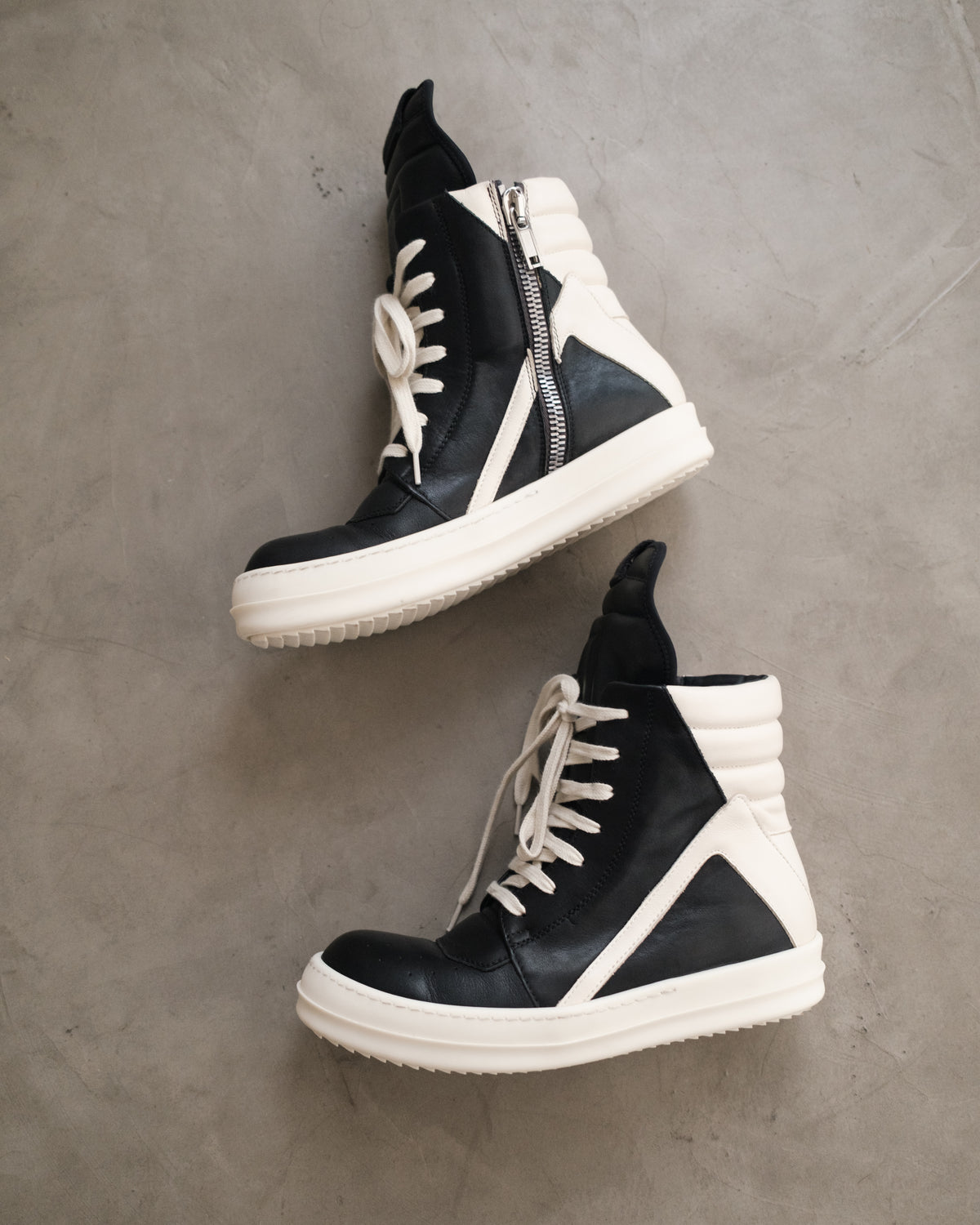 RICK OWENS SS23 Geobasket Sneakers