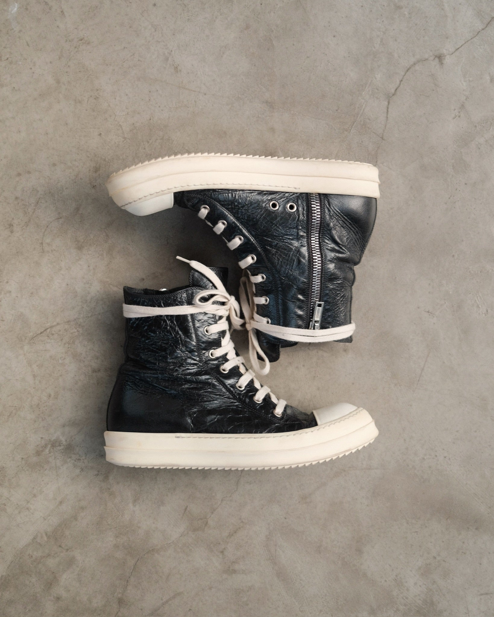 RICK OWENS SS17 Mainline High - Top Ramones