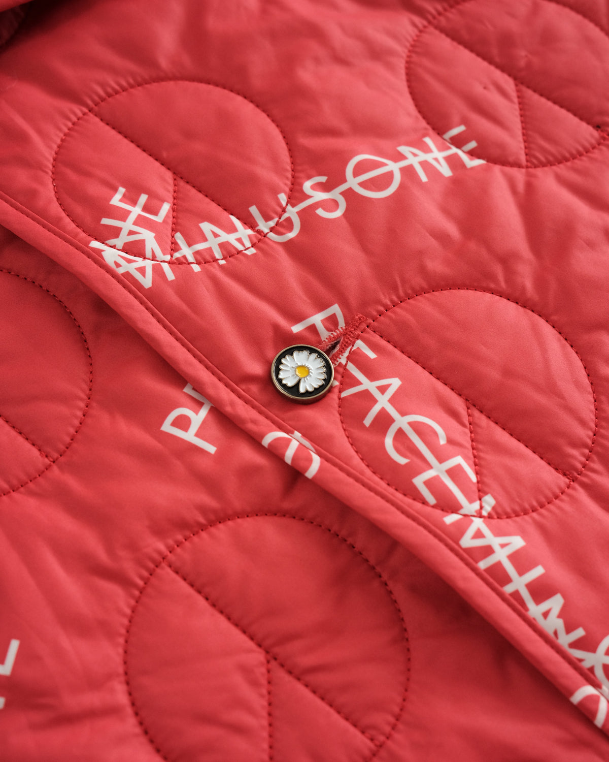 PEACEMINUSONE Red Quilted Jacket