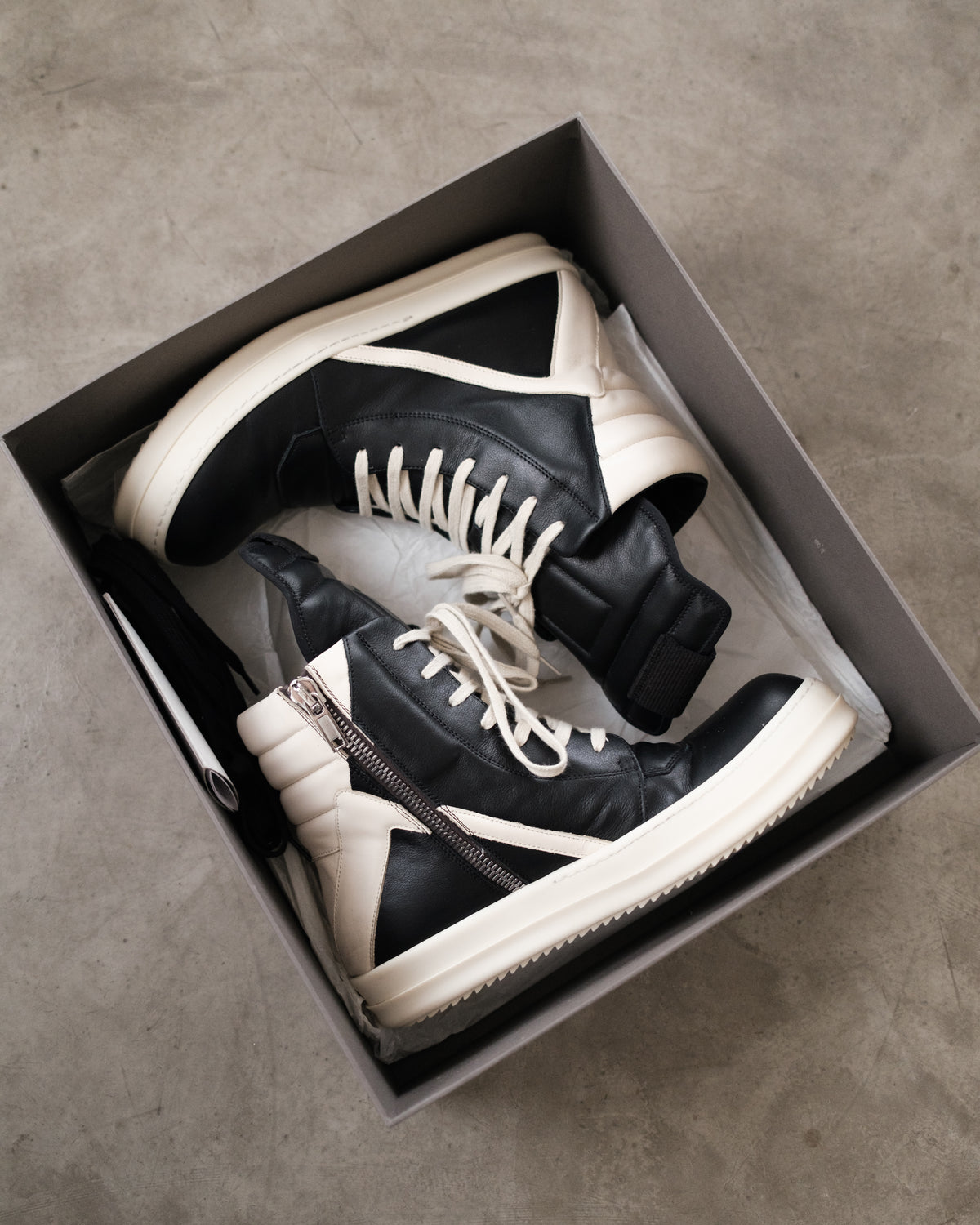 RICK OWENS FW23 Geobasket Sneaker