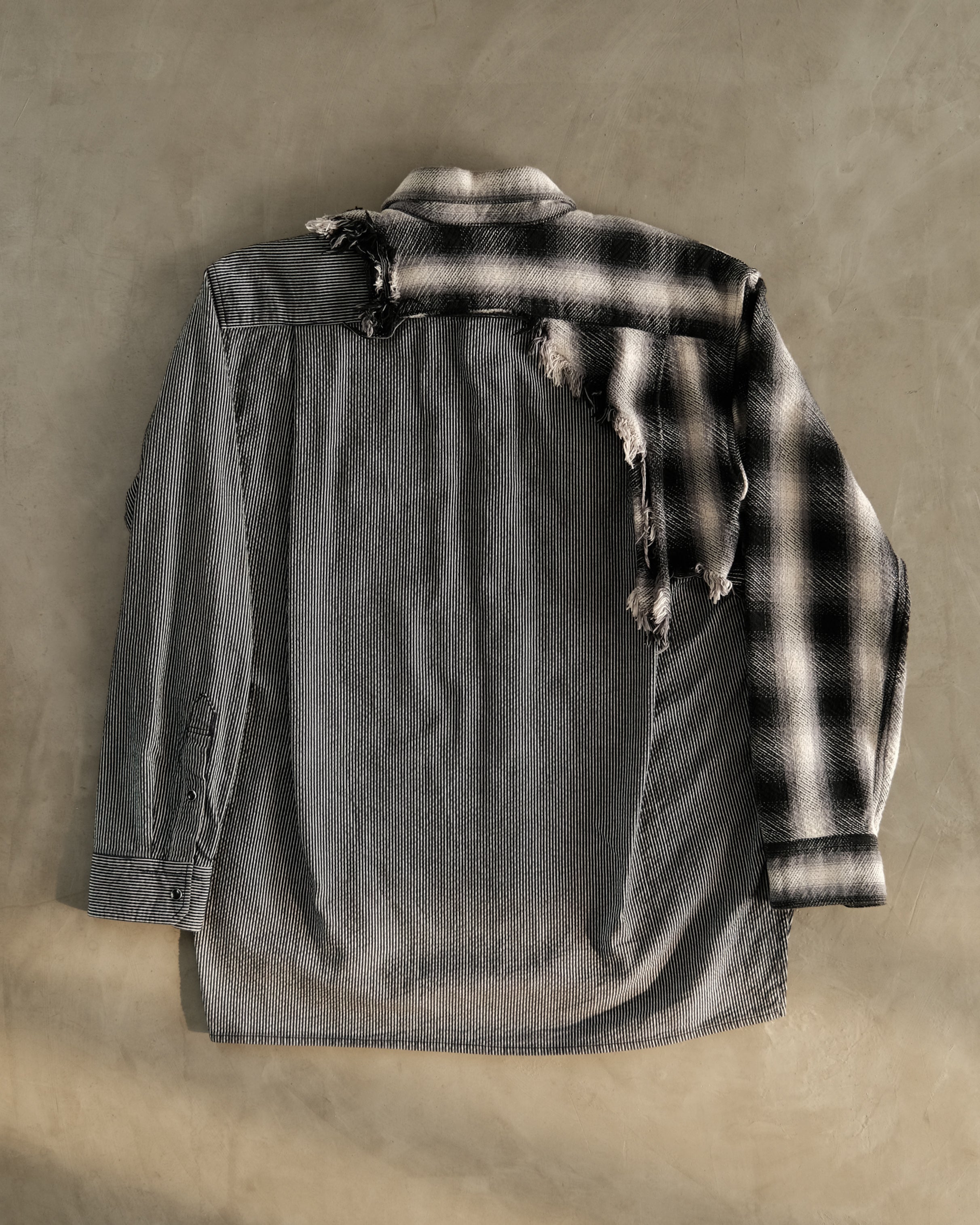 00s MIHARA YASUHIRO DESTROYED SHIRT Y2K