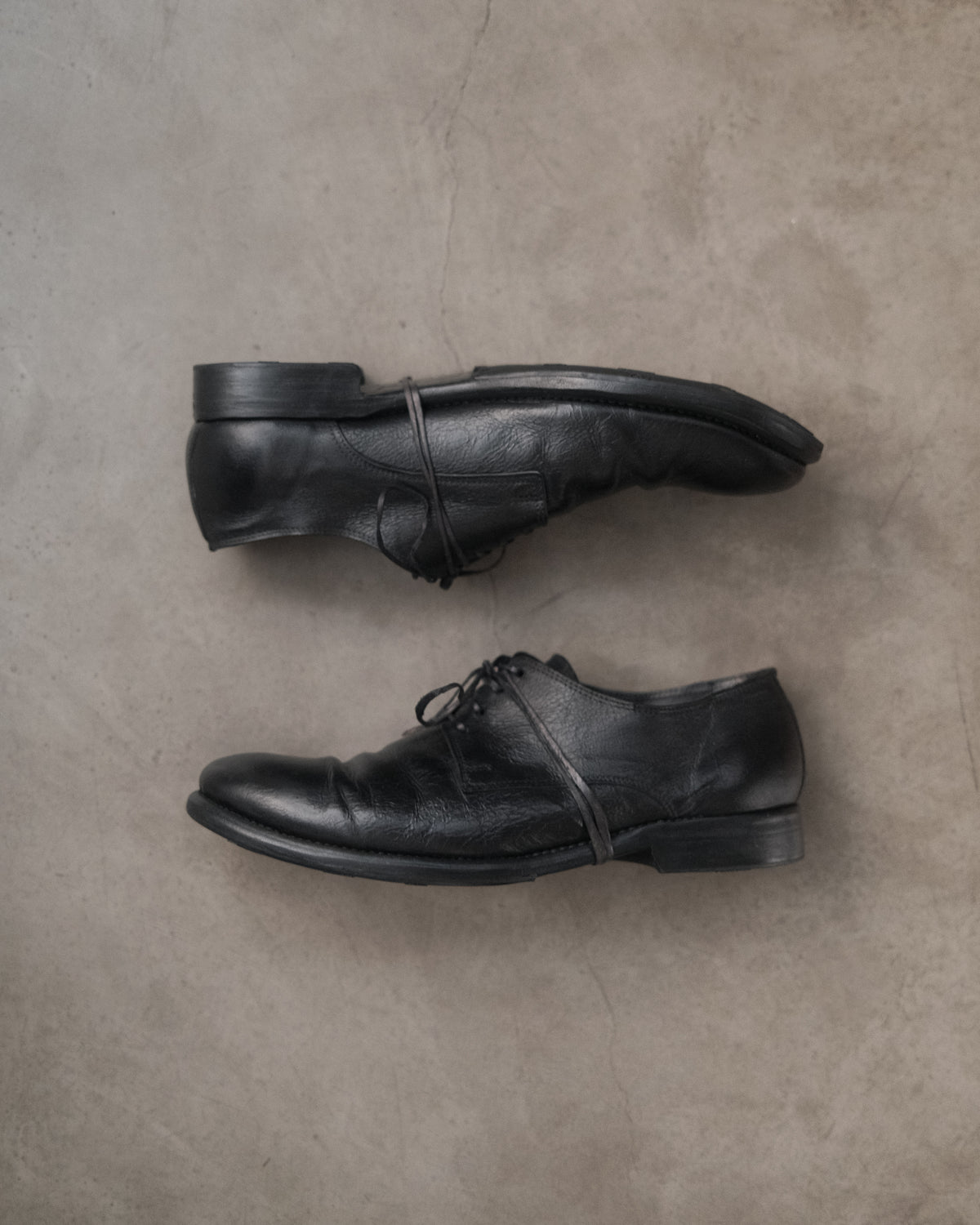 GUIDI 992 Leather Derby Shoes