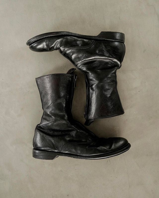 GUIDI 310 Leather Front Zip Boots