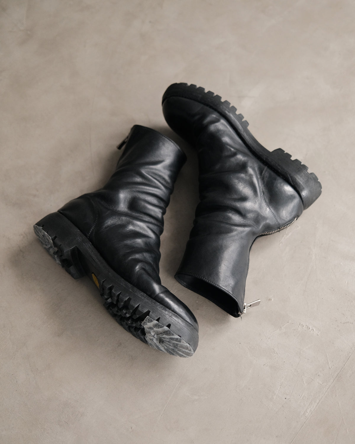 GUIDI 788V Back-zip Boots With Vibram Sole