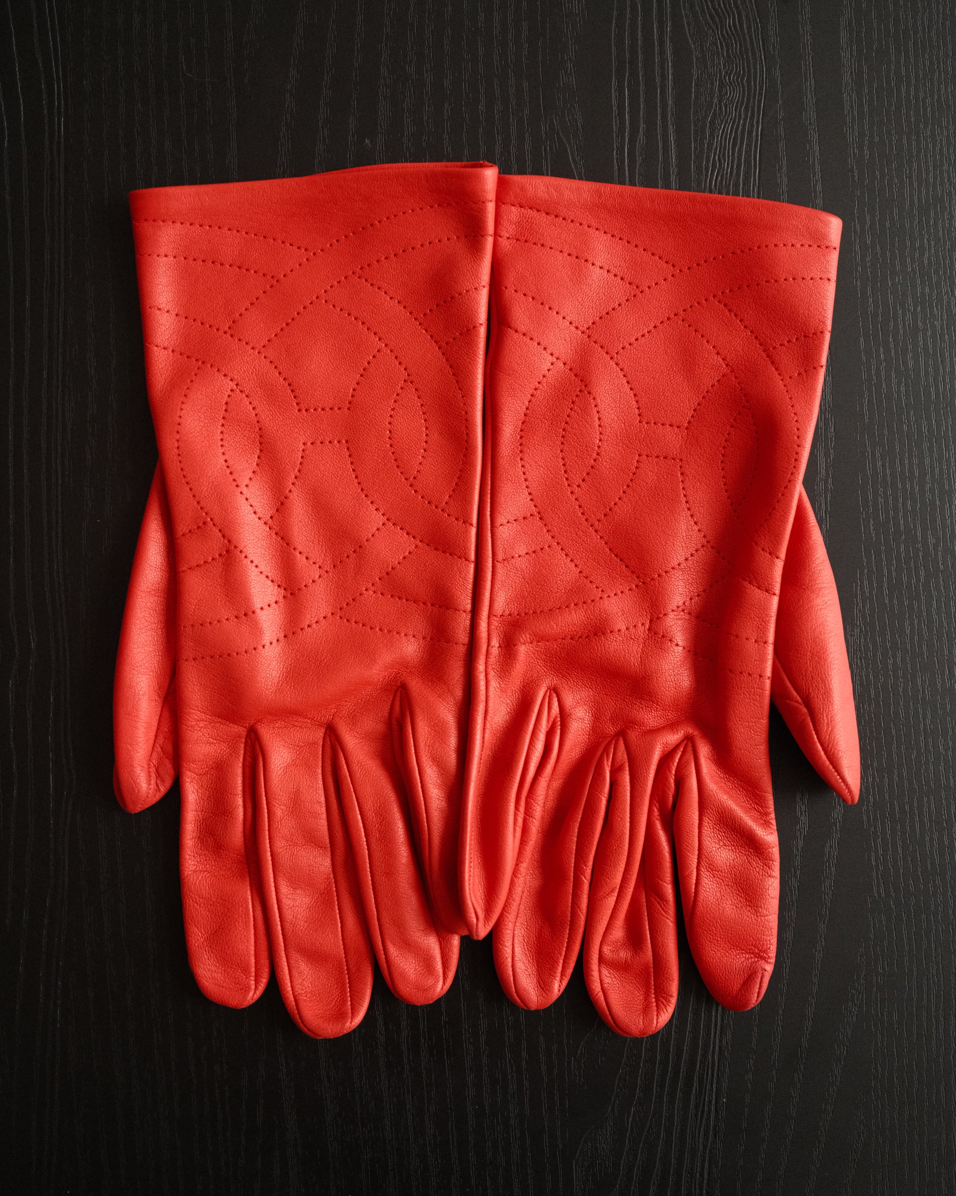 HERMES Leather Gloves