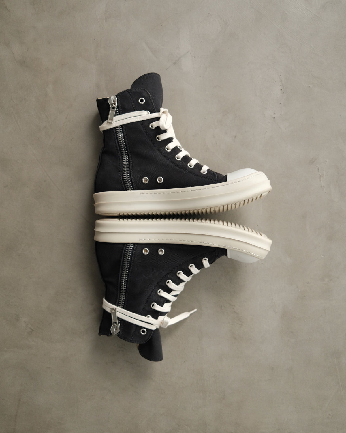 RICKOWENS Drkshdw Canvas Ramones Sneaker