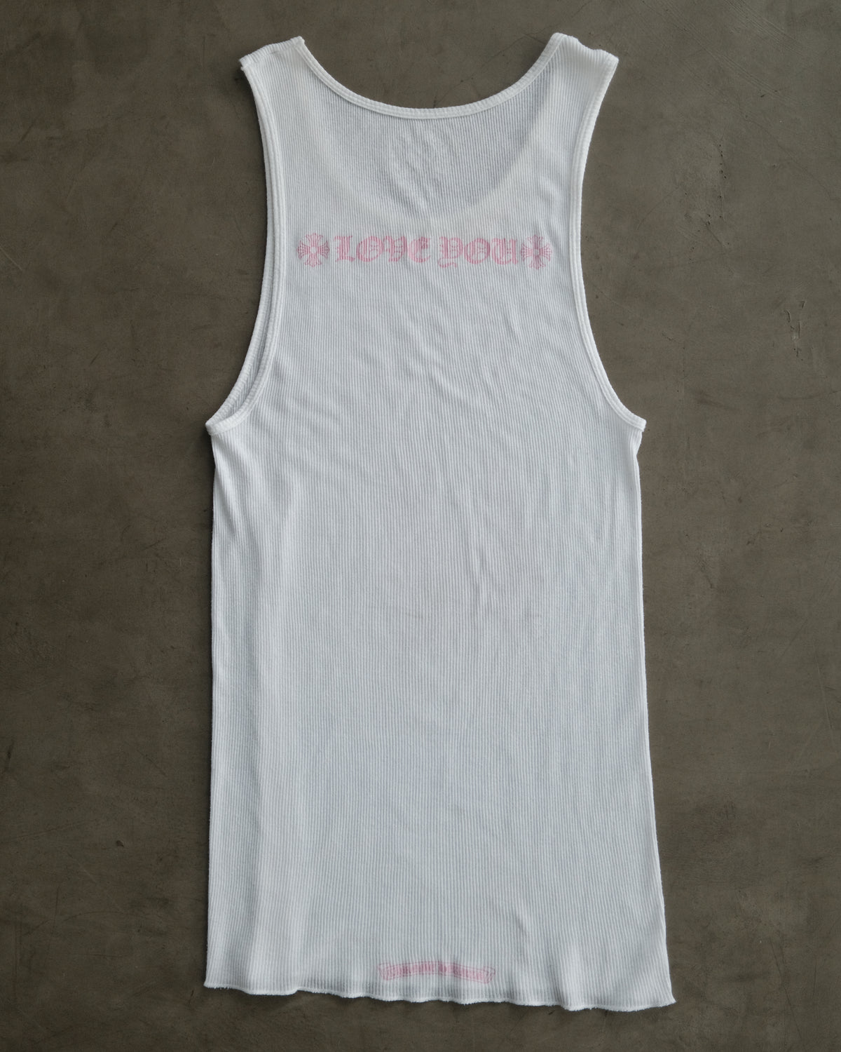 CHROME HEARTS SS25 “Love You” Rib Tank