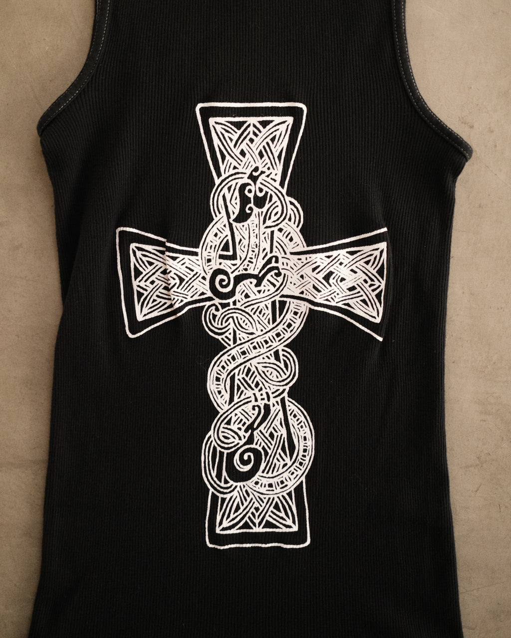 Vintage CHROME HEARTS Celtic Cross Tank Top