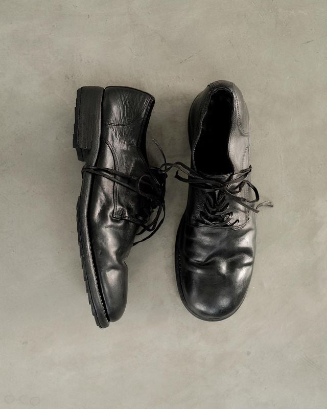 靴 GUIDI CALF 992 DERBY SHOES/42 Guidi 992MS Black Calf Full Grain Derby – IfSohoNewYork