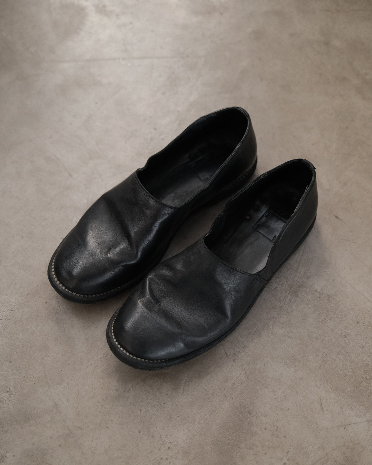 GUIDI Leather Loafer Shoes