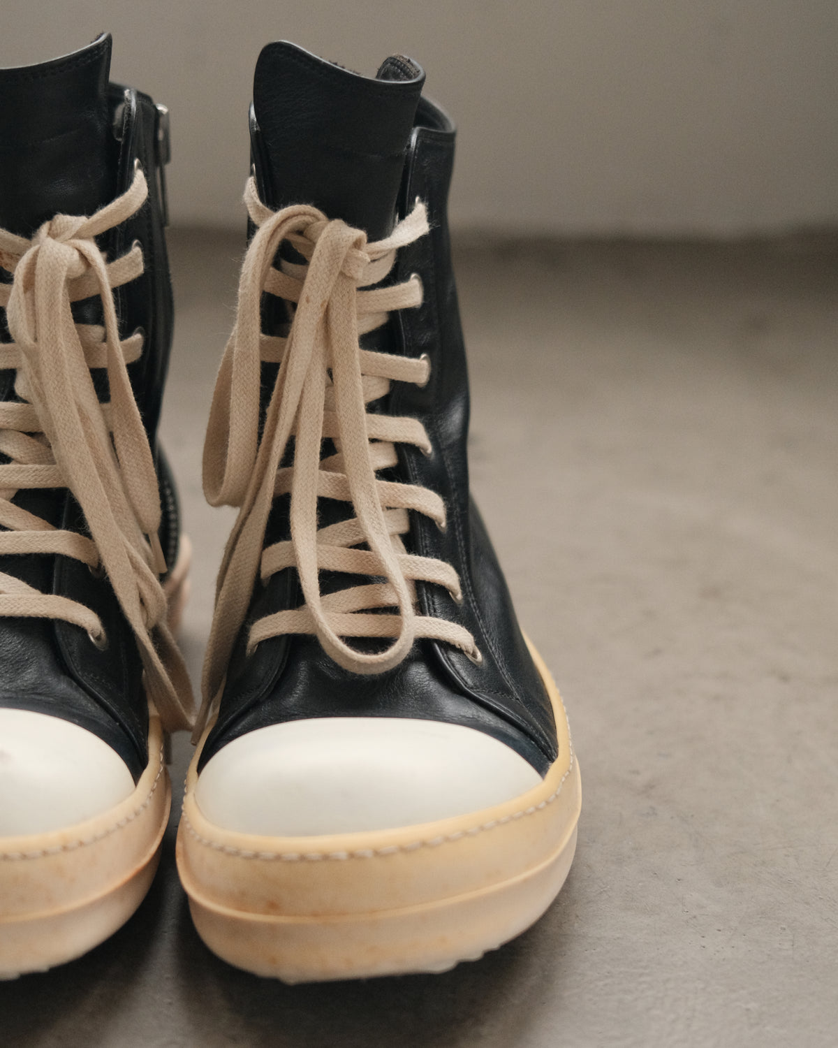 RICK OWENS SS15 Mainline High-Top Ramones Sneakers