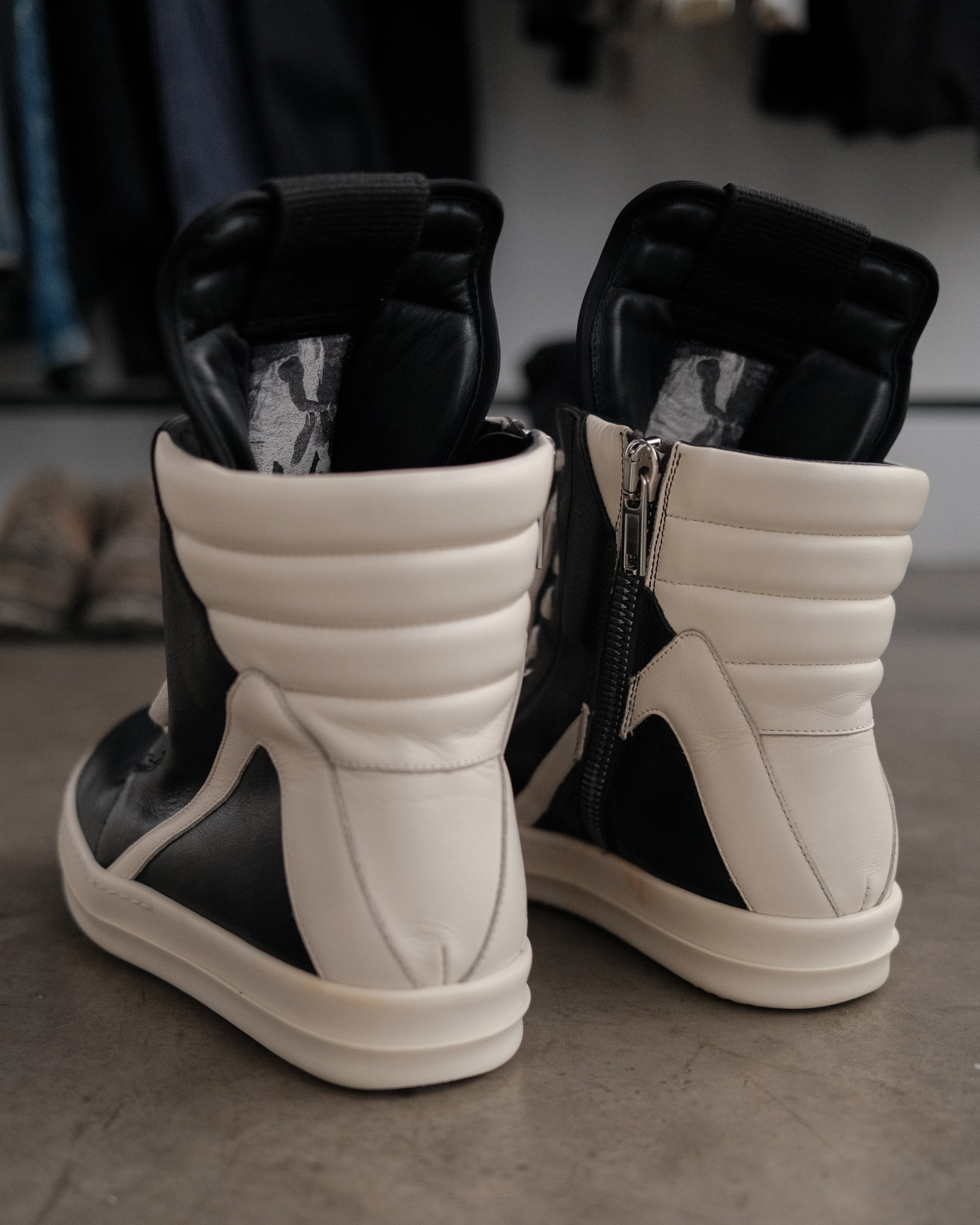 RICK OWENS SS23 Geobaskets Sneakers
