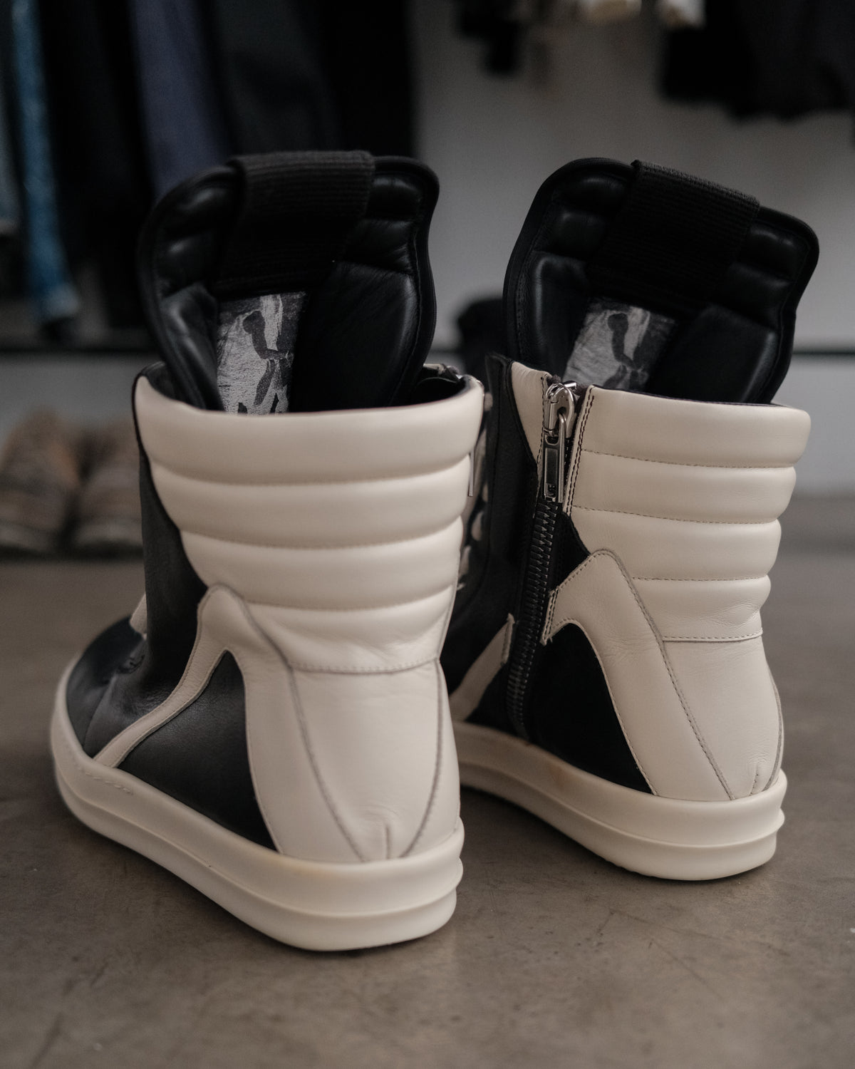 RICK OWENS SS23 Geobaskets Sneakers