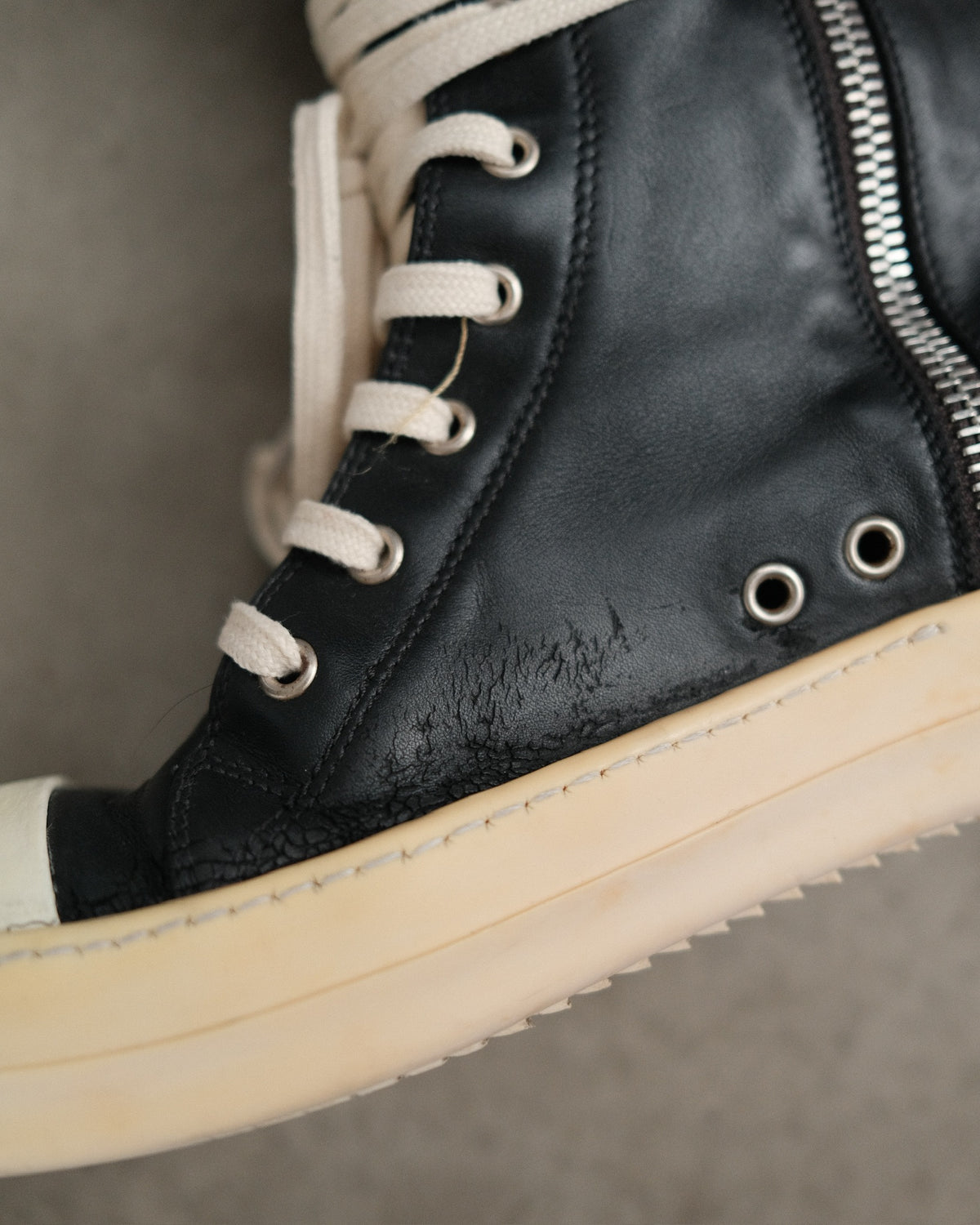 RICKOWENS SS16 Mainline High - Top Ramones