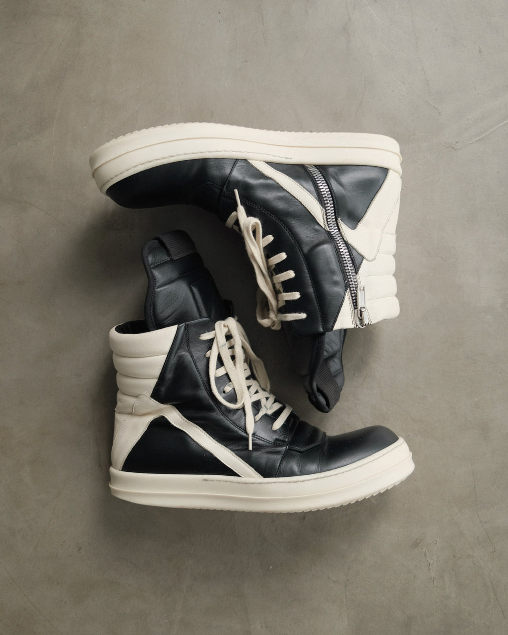 RICK OWENS SS23 Geobaskets Sneakers