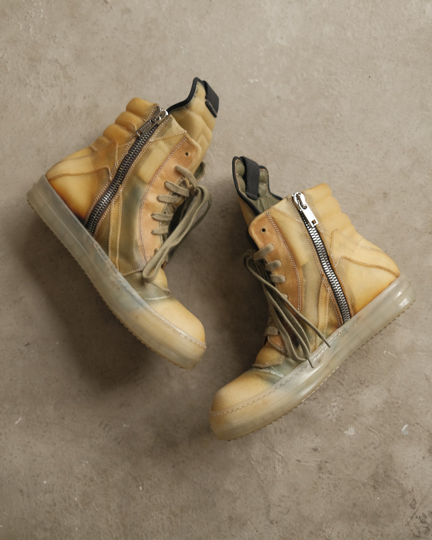 SS19 Rick Owens Babel Geobasket Sneakers