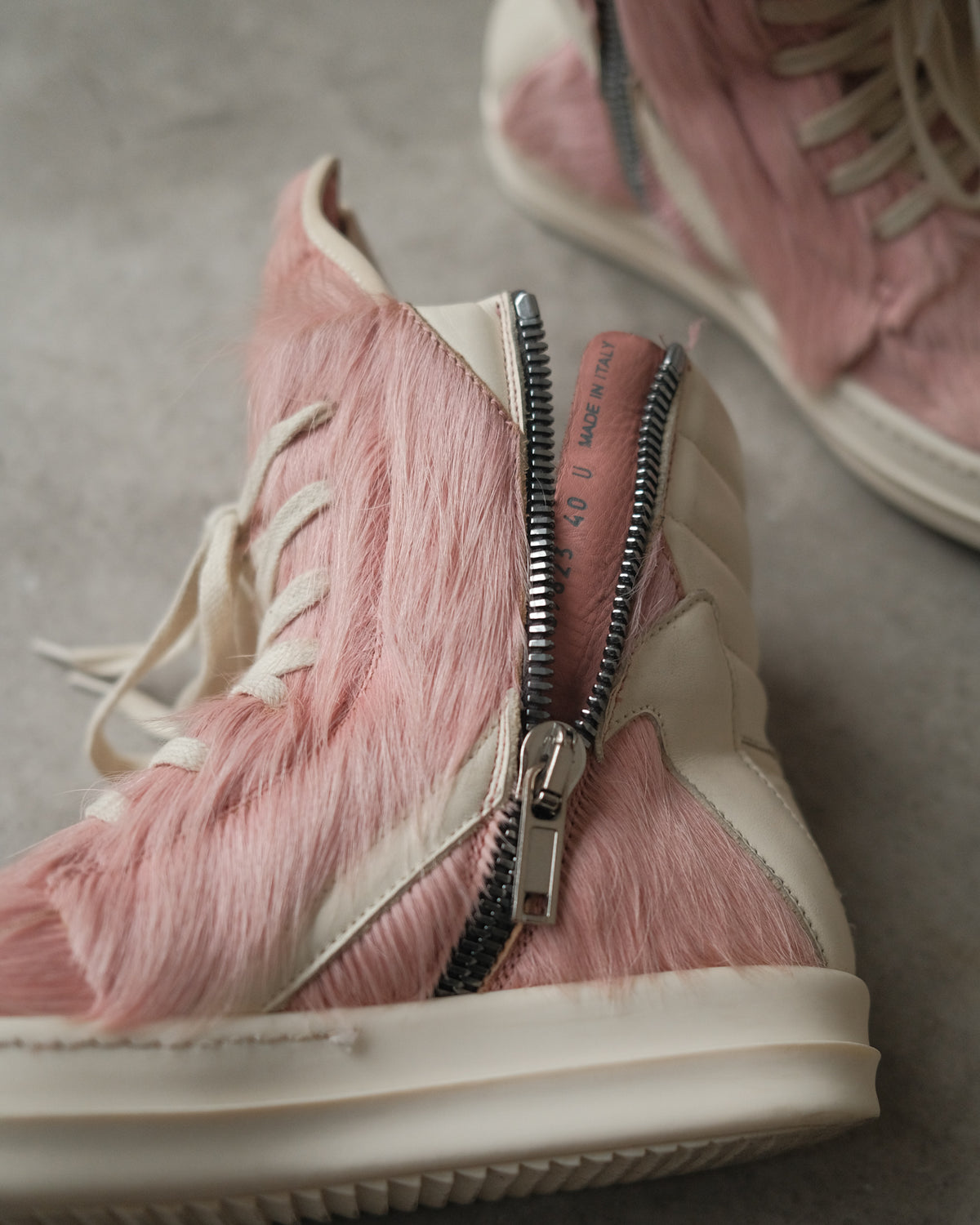 SS23 Rick Owens Pony Hair Geobasket