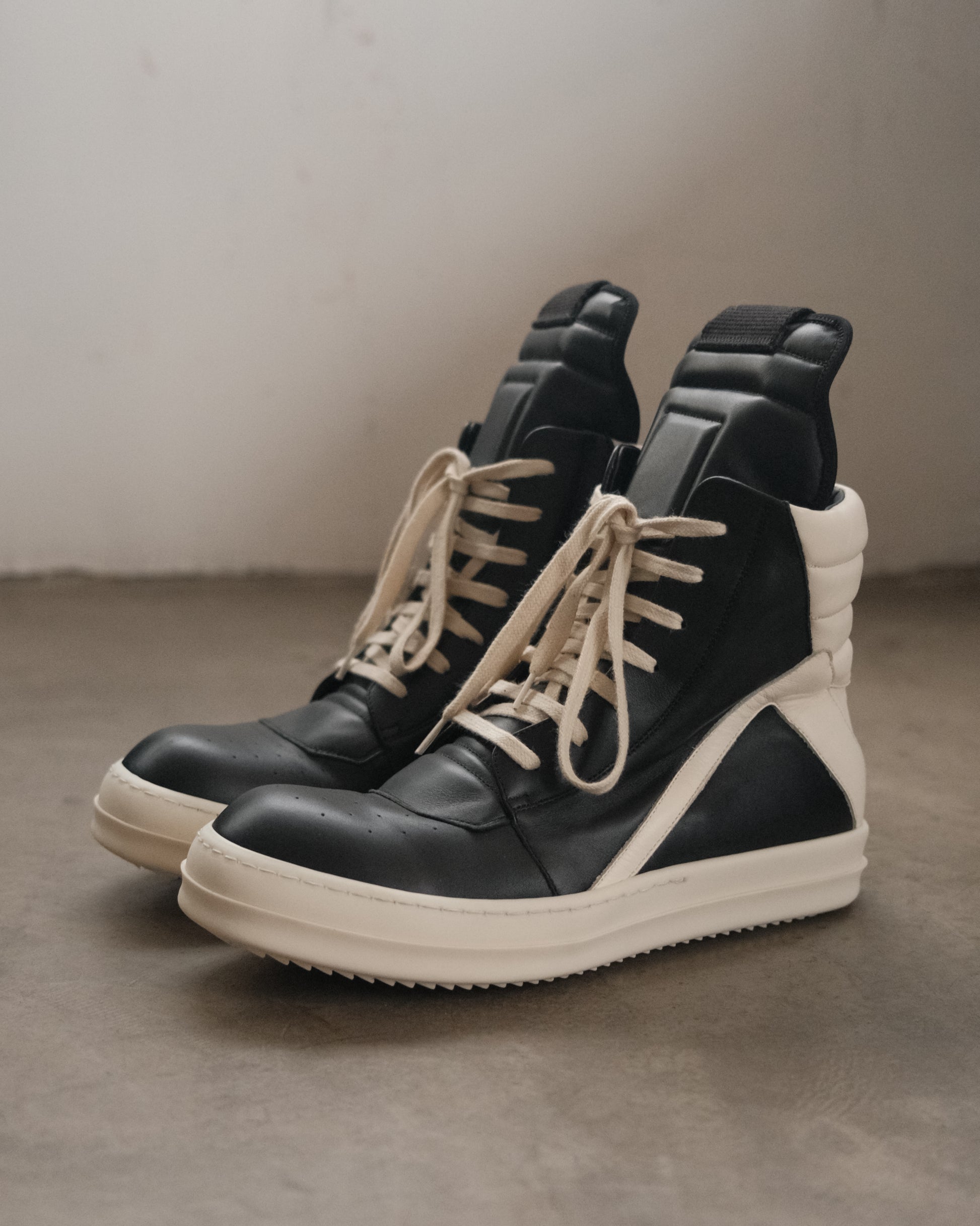 Rick Owens SS23 Geobaskets Sneakers.