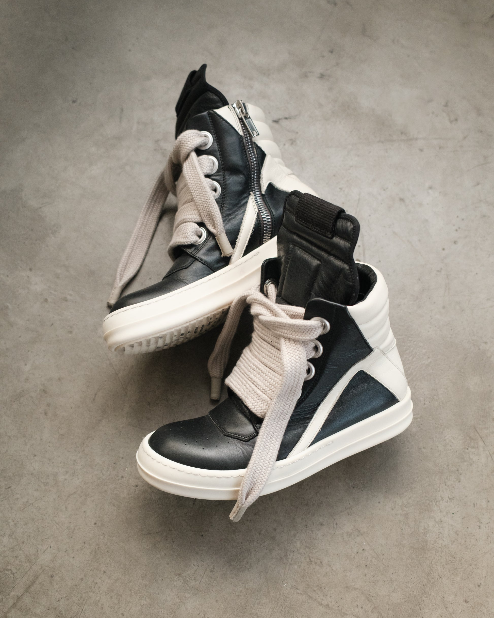 RICK OWENS SS22 Geobasket Jumbo Laces