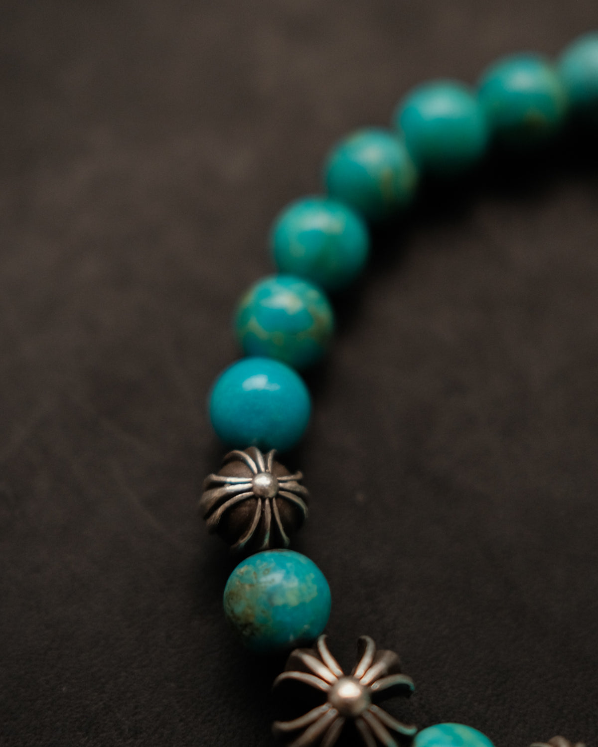 Chrome Hearts Turquoise Bead Bracelet