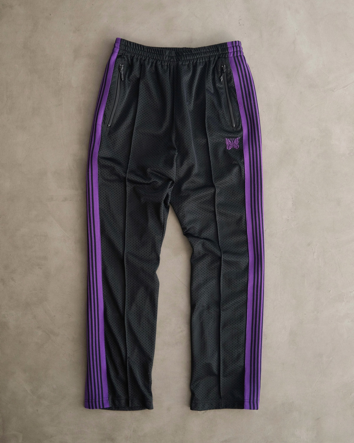 NEEDLES x BEAMS Narrow Mesh Track Pants