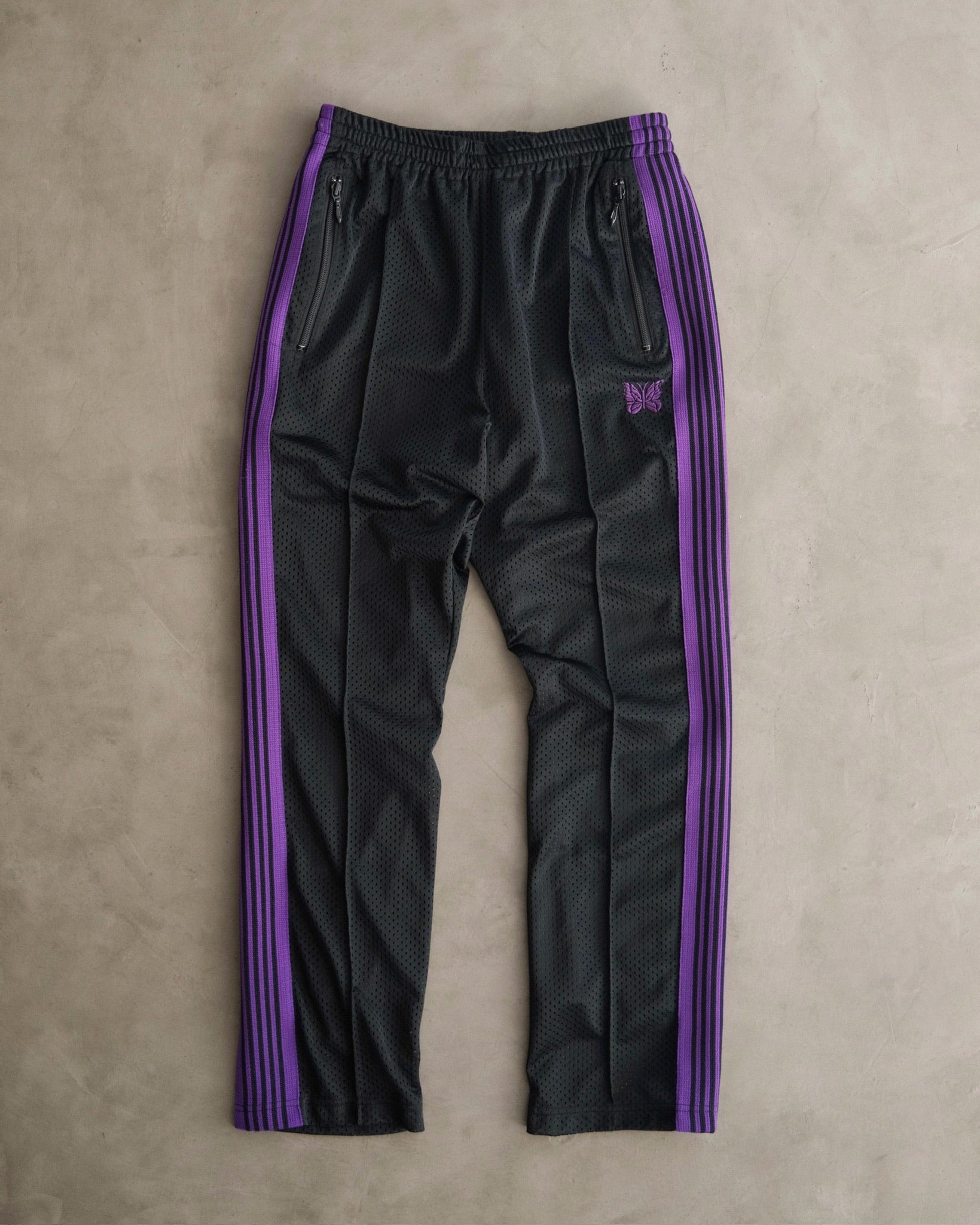 NEEDLES x BEAMS Narrow Mesh Track Pants