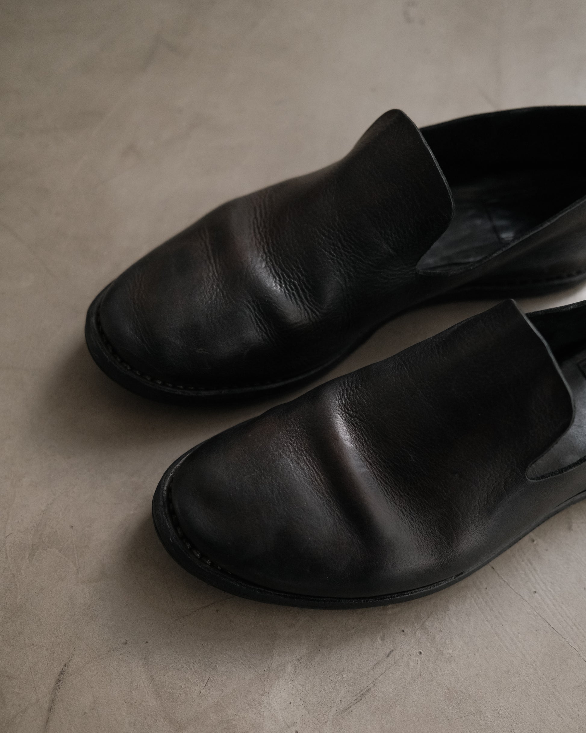 GUIDI Leather Loafer Shoes