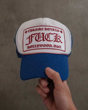 Vintage CHROME HEARTS “Fuck” Hollywood Trucker Hat