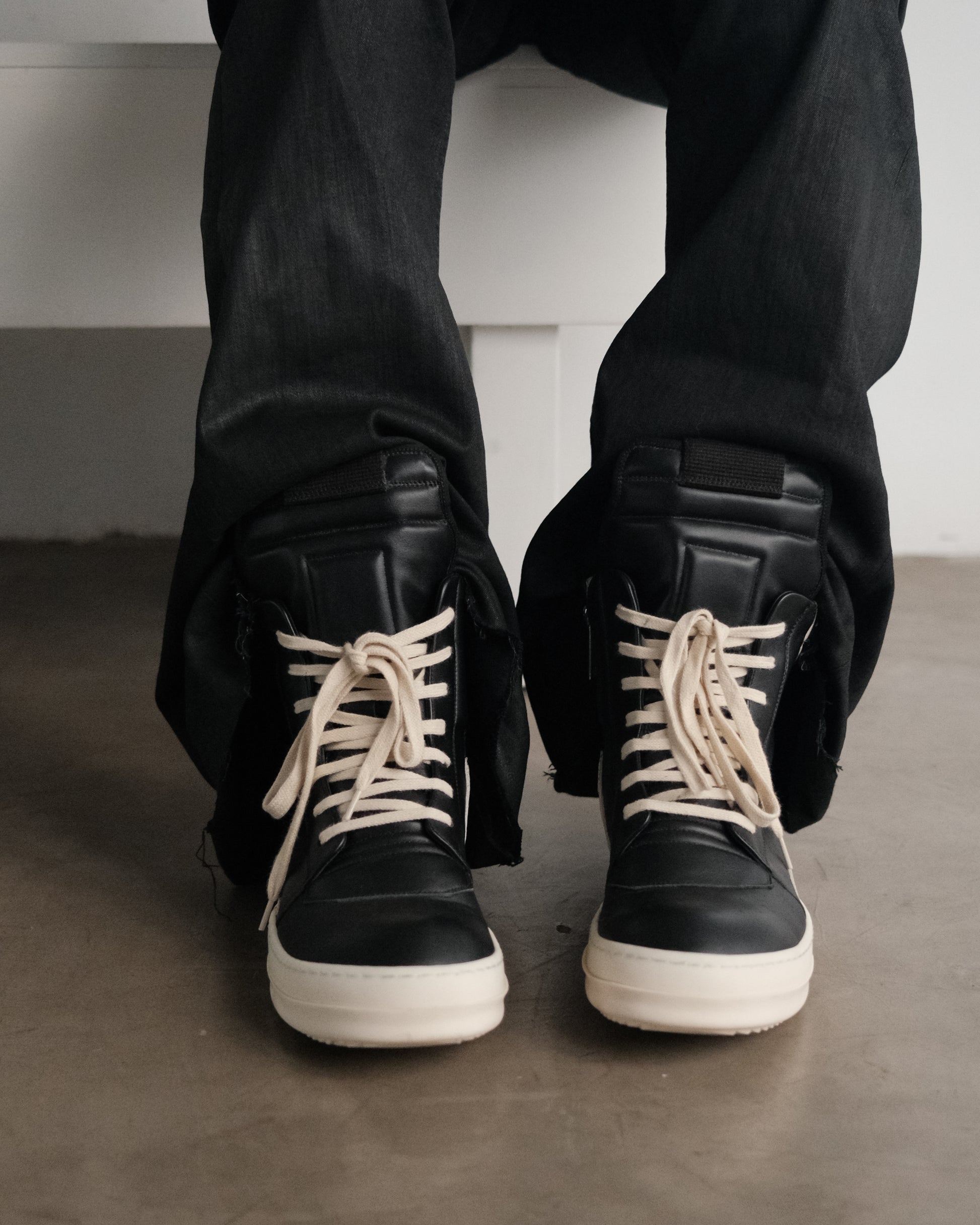 Rick Owens SS23 Geobaskets Sneakers.