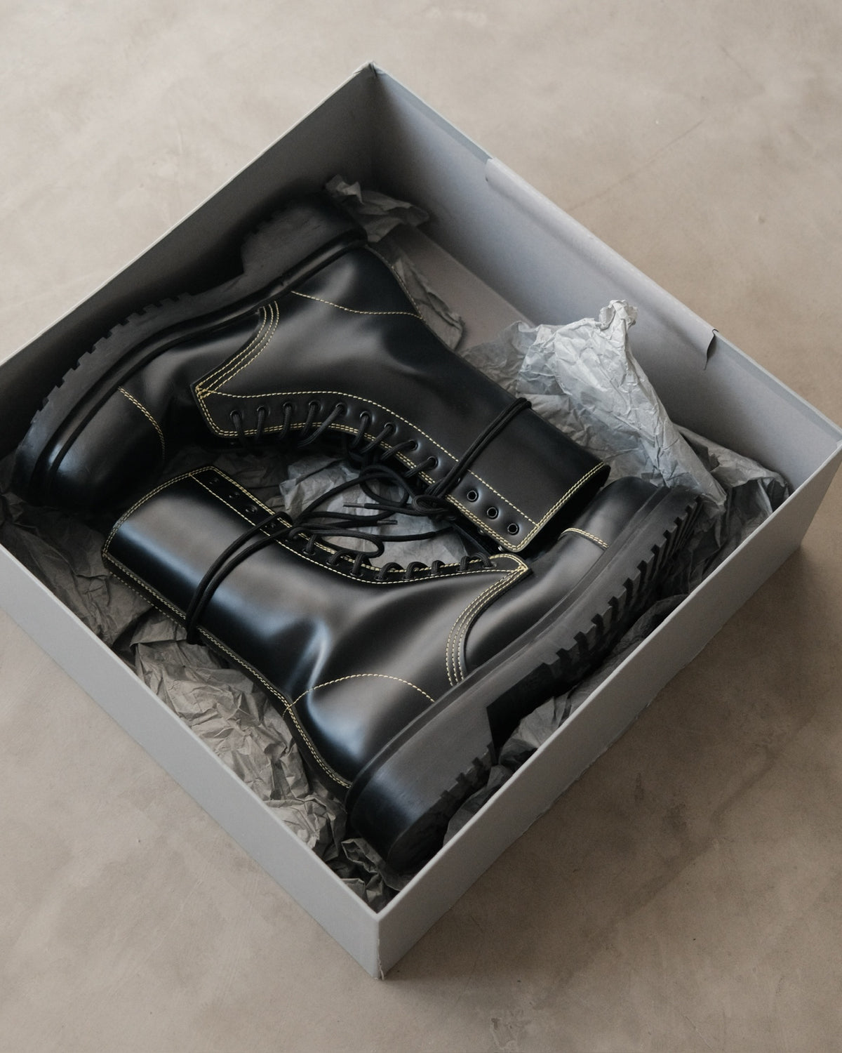 BALENCIAGA Lace-Up Boots